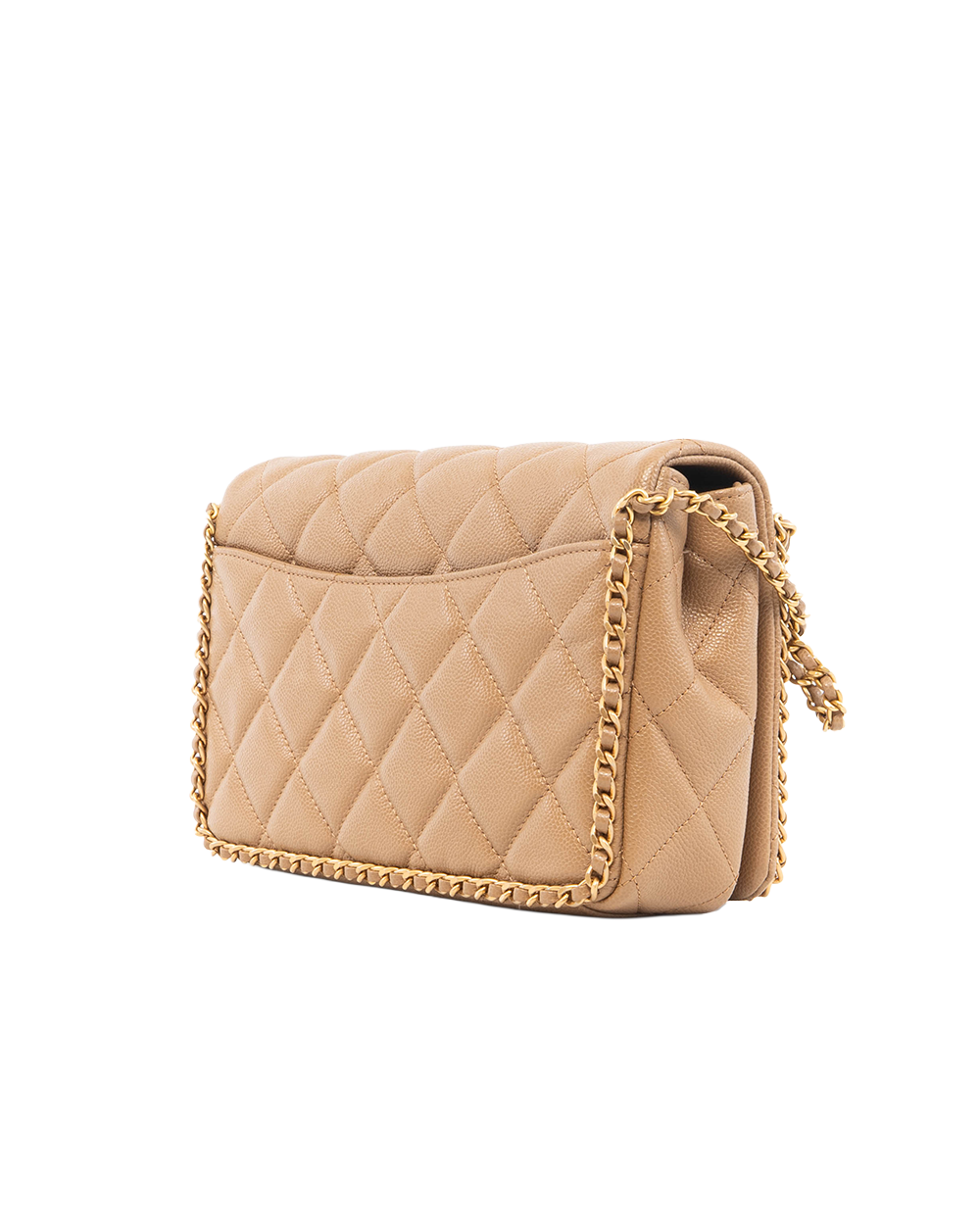 CHANEL NEVER ENDING CHAIN 10 BEIGE CAVIAR GHW H7NCX3T0 5345