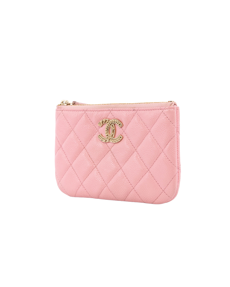 CHANEL O CASE PINK CAVIAR GHW KXUKN1X6 5396