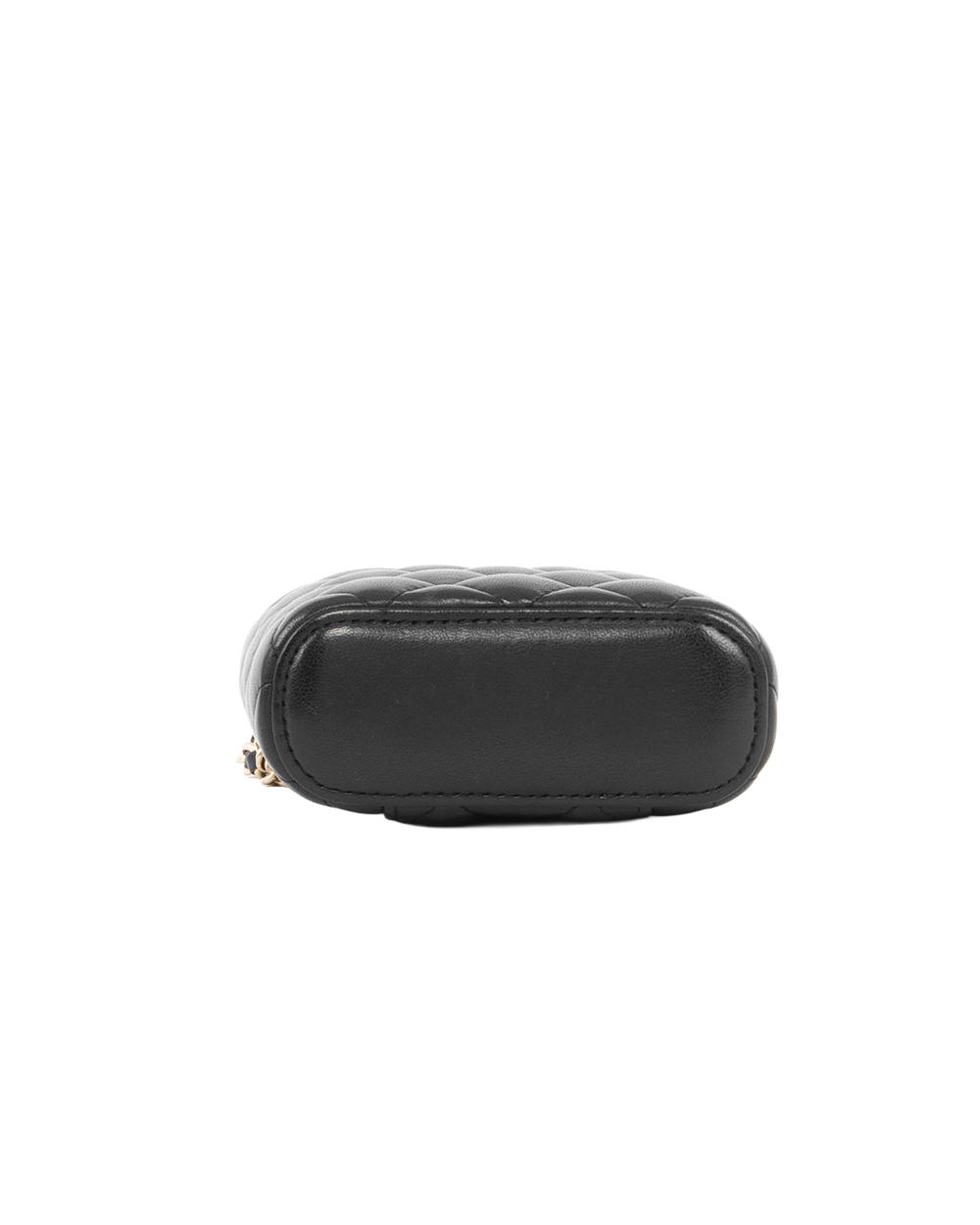 CHANEL O PURSE VANITY BLACK LAMB GHW 30680350 5410