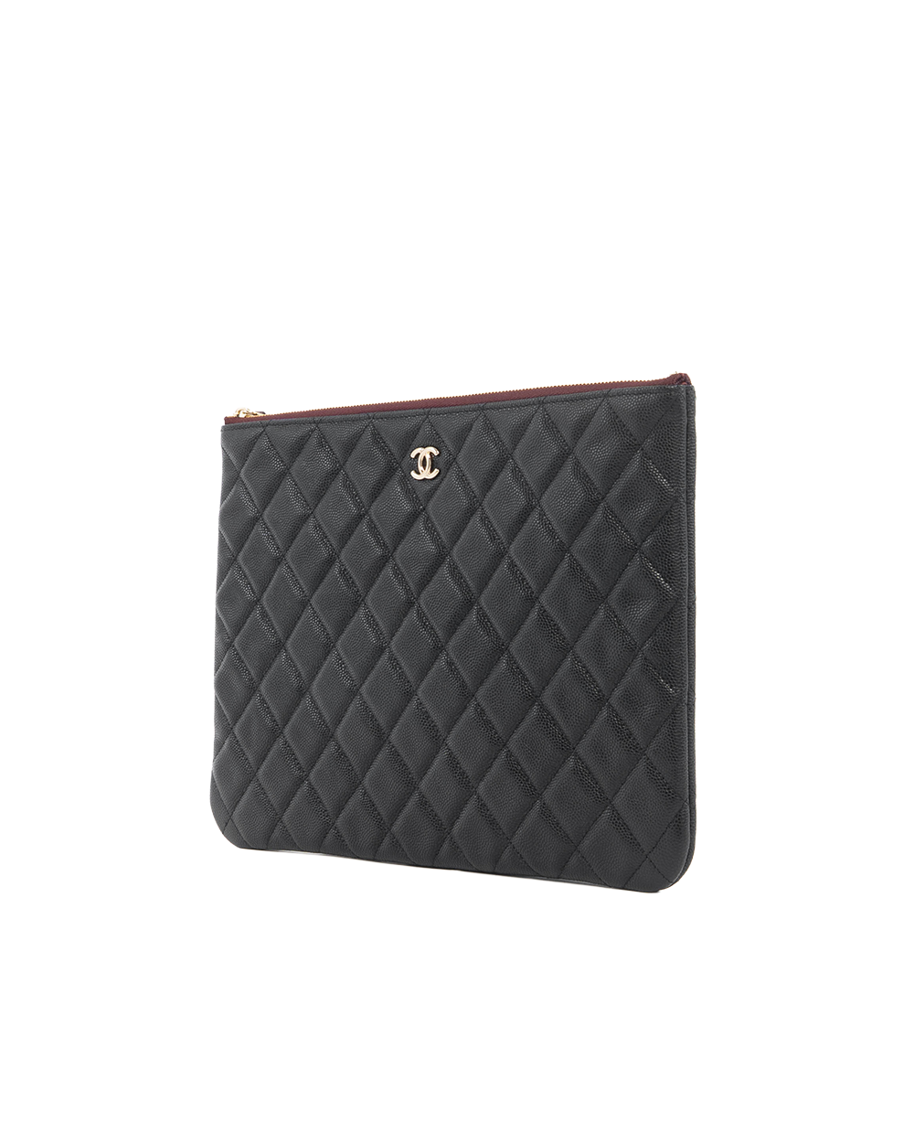 CHANEL POUCH BLACK CAVIAR GHW GHX78CP1 5424