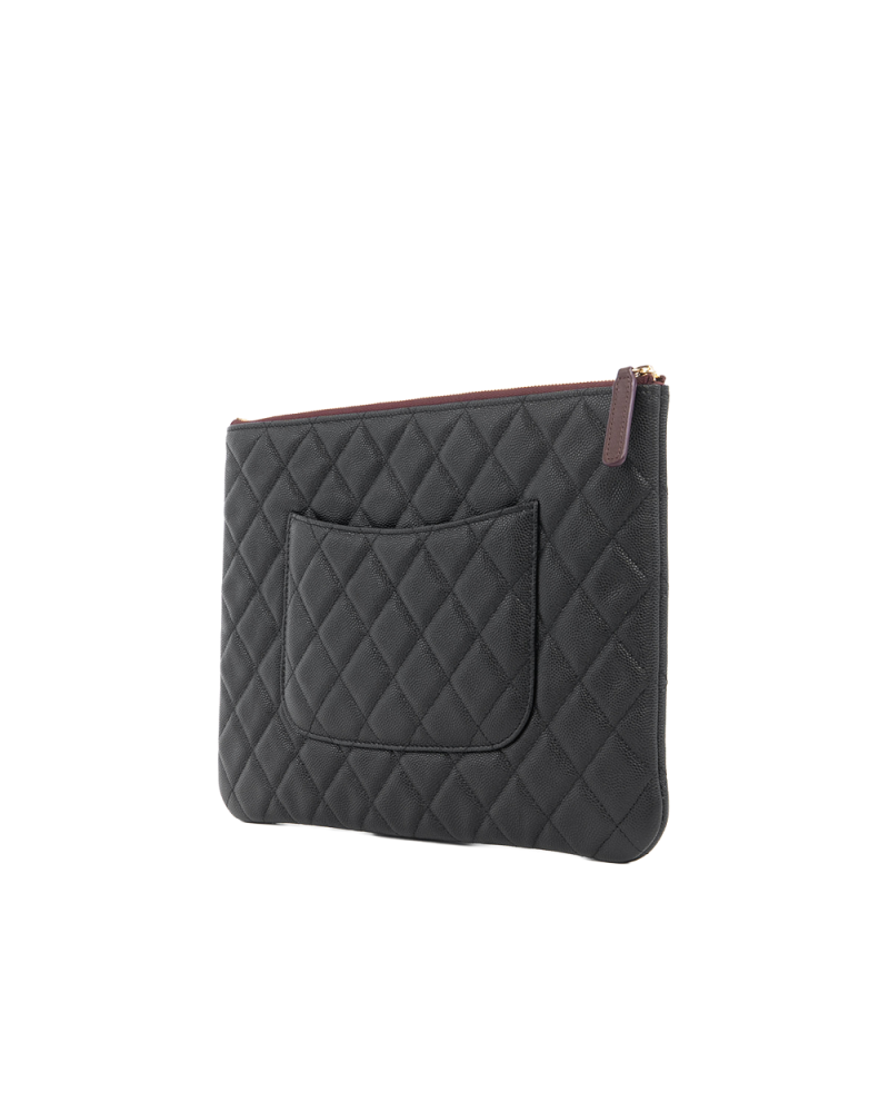 CHANEL POUCH BLACK CAVIAR GHW GHX78CP1 5425