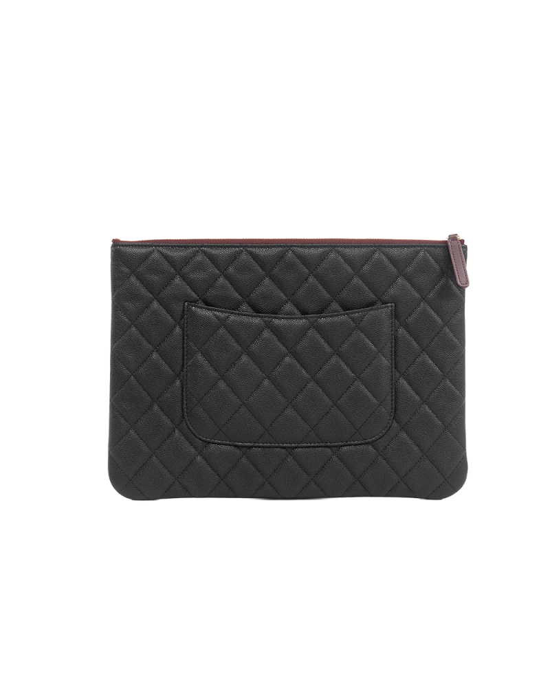 CHANEL POUCH BLACK CAVIAR GHW GHX78CP1 5426
