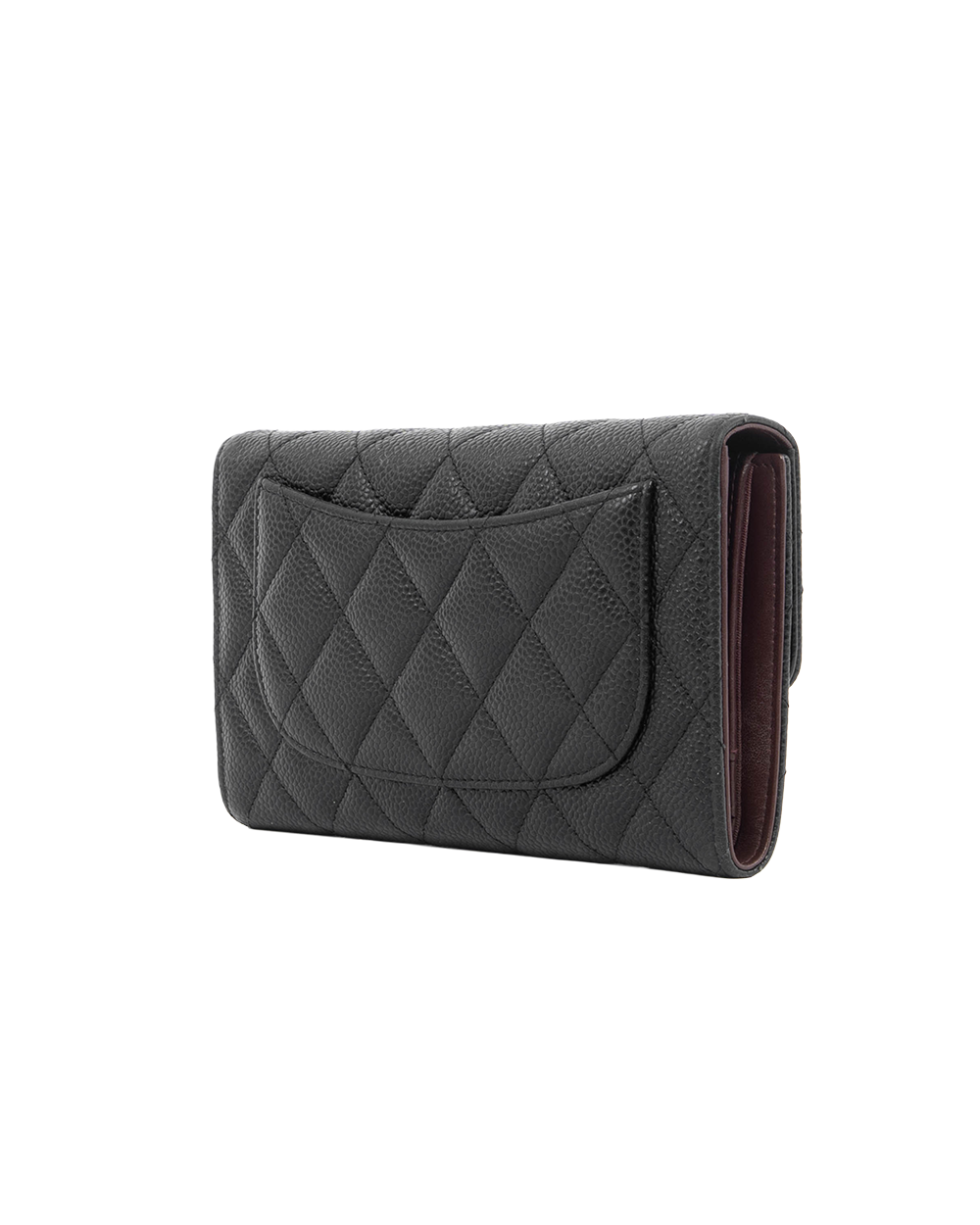 CHANEL SARAH WALLET LONG BLACK CAVIAR GHW 25520559 0483