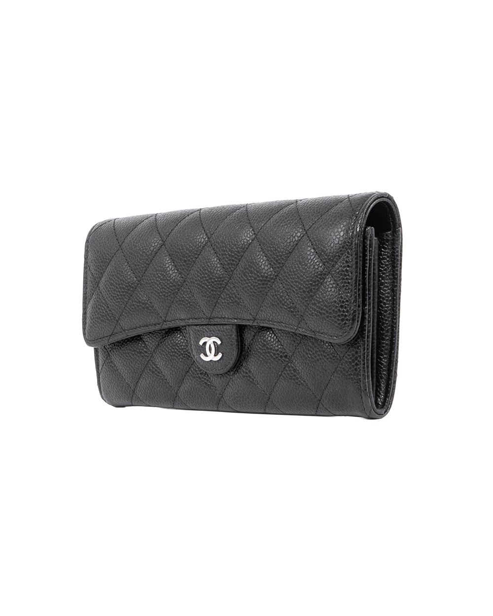 CHANEL SARAH WALLET LONG BLACK CAVIAR SHW 27011419 5063