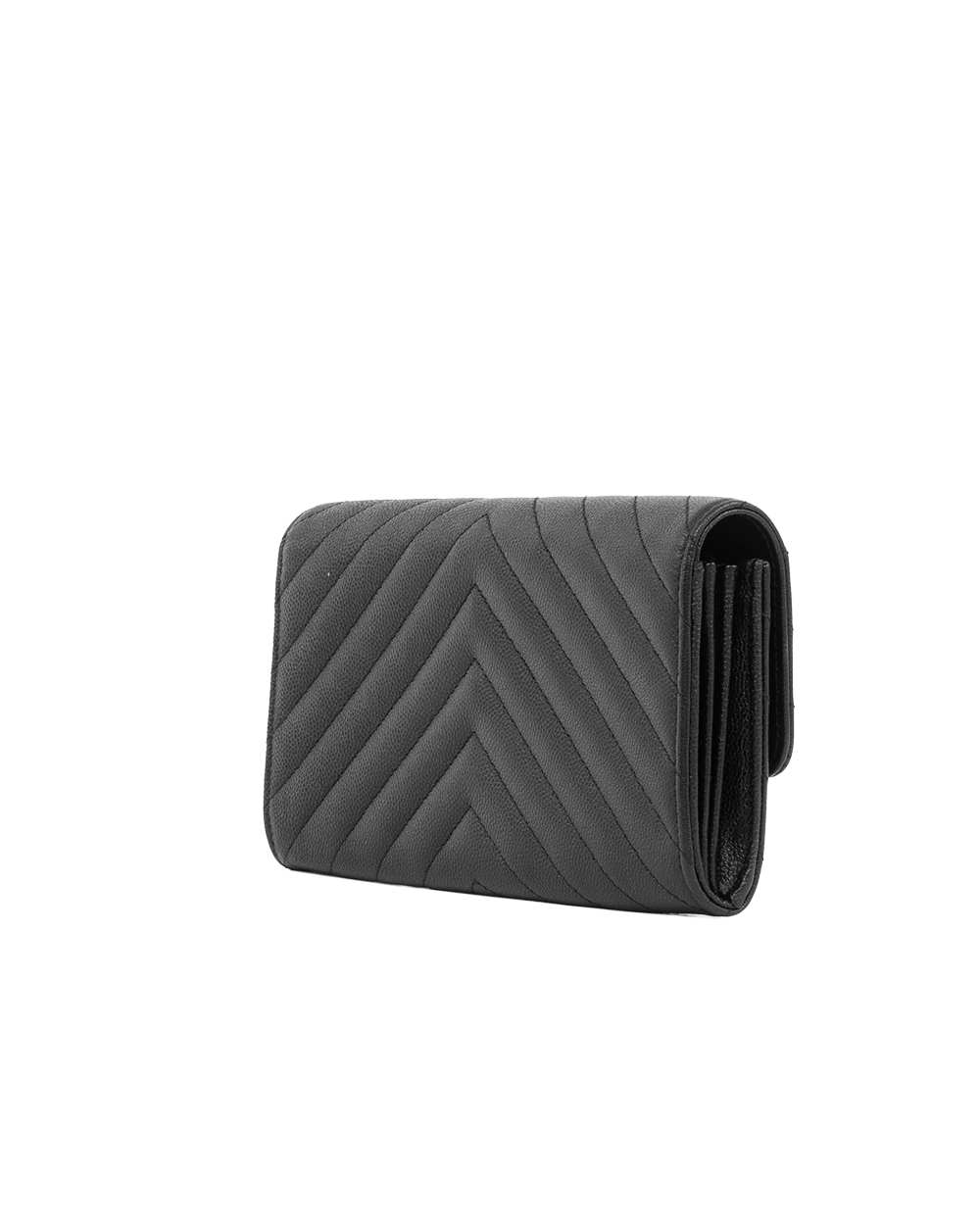 CHANEL SARAH WALLET LONG BLACK CHEVRON SHW 25224683 5386