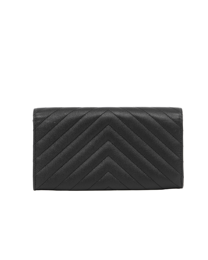 CHANEL SARAH WALLET LONG BLACK CHEVRON SHW 25224683 5387