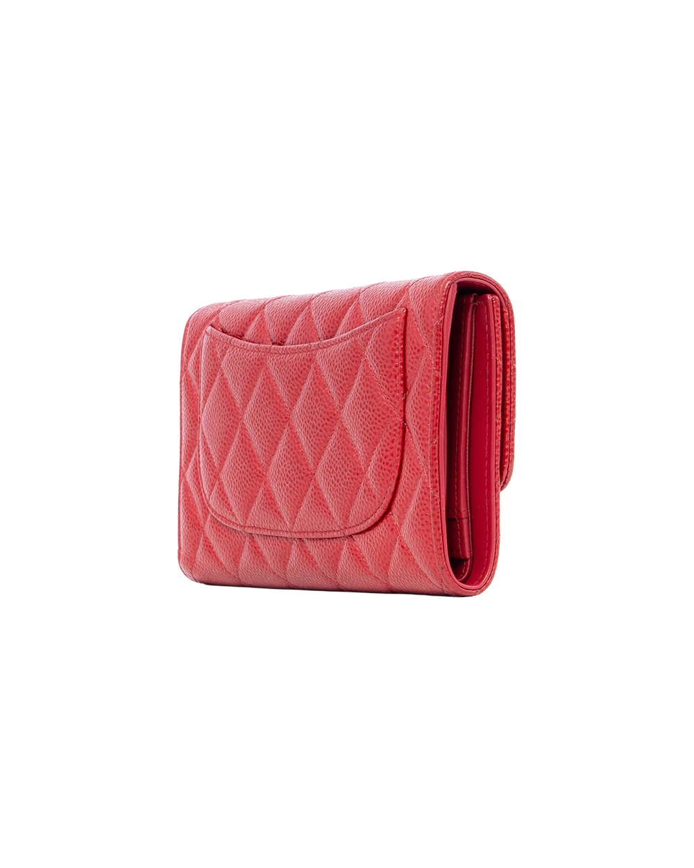 CHANEL SARAH WALLET LONG RED CAVIAR GHW 20534038 1115