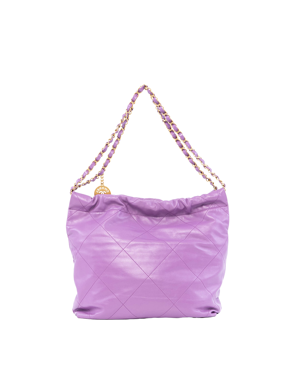 CHANEL TOTE 22 MEDIUM PURPLE CALF GHW J32L0007 03164