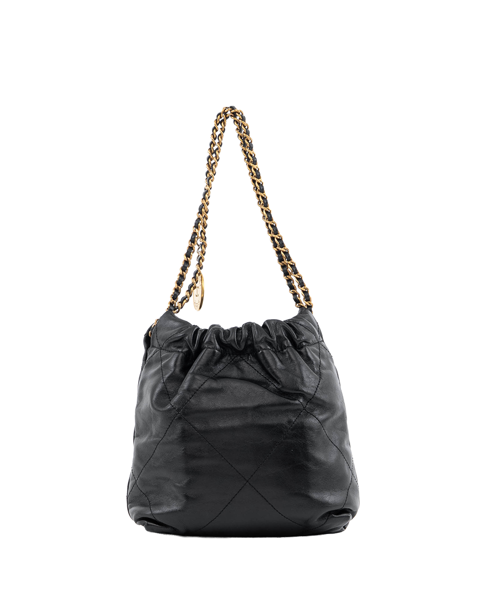 CHANEL TOTE 22 MINI BLACK LAMB GHW K1P4KT5A 2086