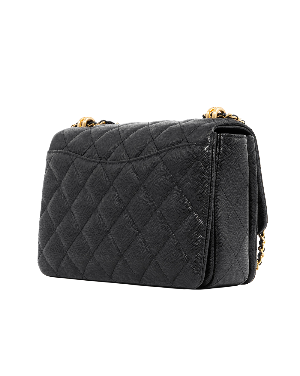 CHANEL TURNLOCK FLAP 9 BLACK CAVIER GHW UEP722J3 4068