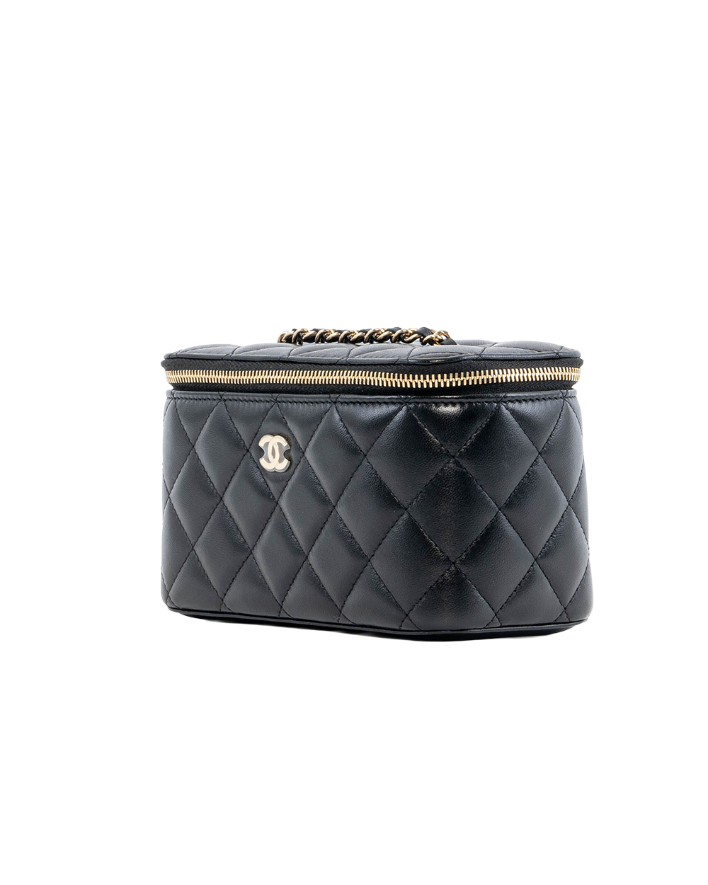 CHANEL VANITY BLACK LAMB GHW 30816384 0531