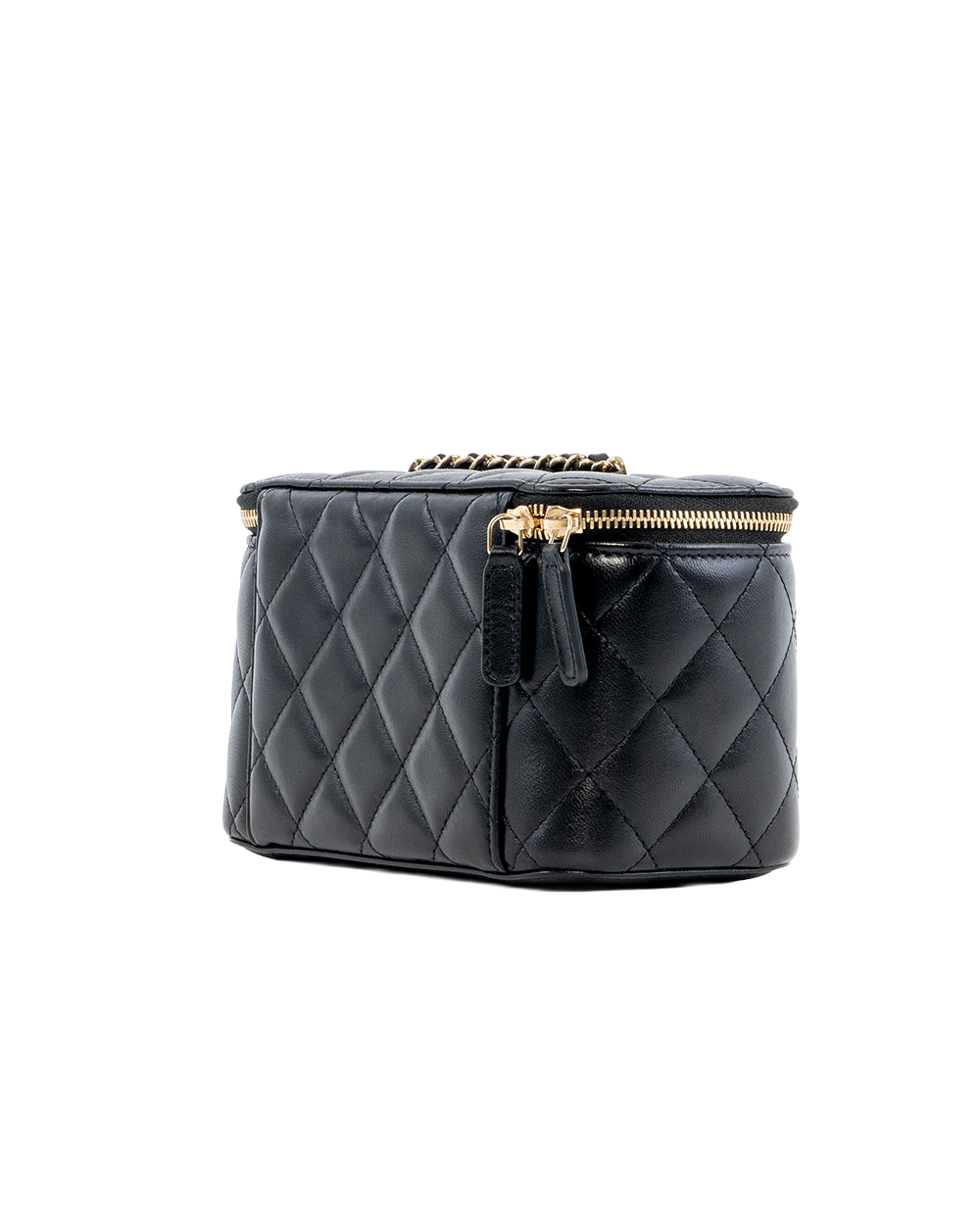 CHANEL VANITY BLACK LAMB GHW 30816384 0532