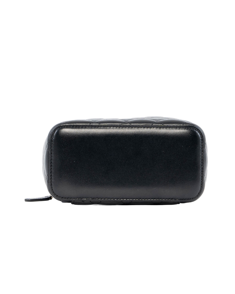 CHANEL VANITY BLACK LAMB GHW 30816384 0534