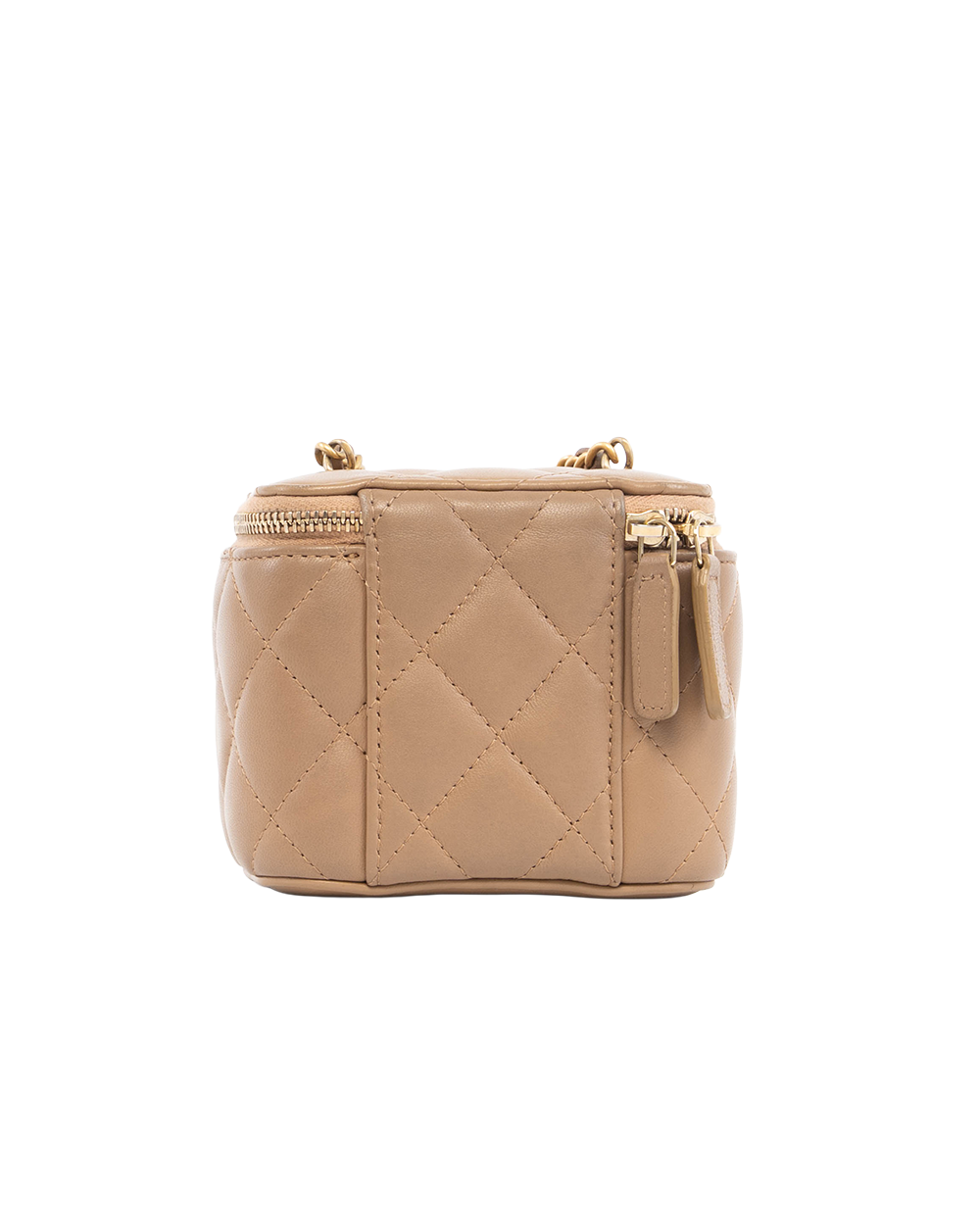 CHANEL VANITY BOX MINI BEIGE LAMB GHW JN236T87 5409