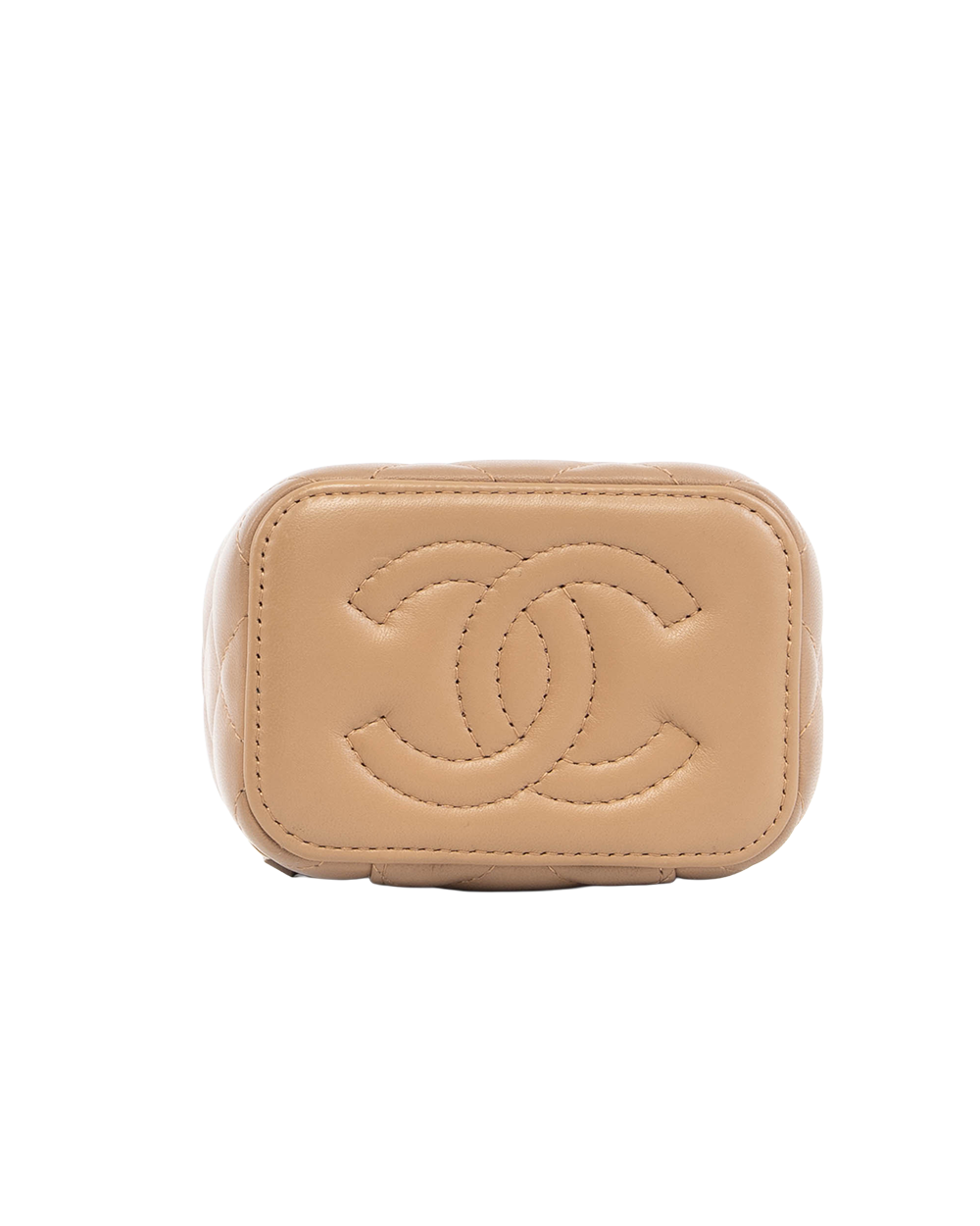 CHANEL VANITY BOX MINI BEIGE LAMB GHW JN236T87 5410
