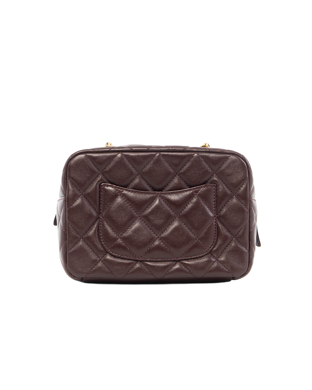 CHANEL WENGE WOOD BOWING BAG BURGANDY LAMB GHW A983A7T4 5330