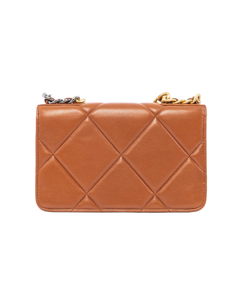 CHANEL WOC 19 7.5 BROWN LAMB GHW SHW RHW X97NU50A 3061