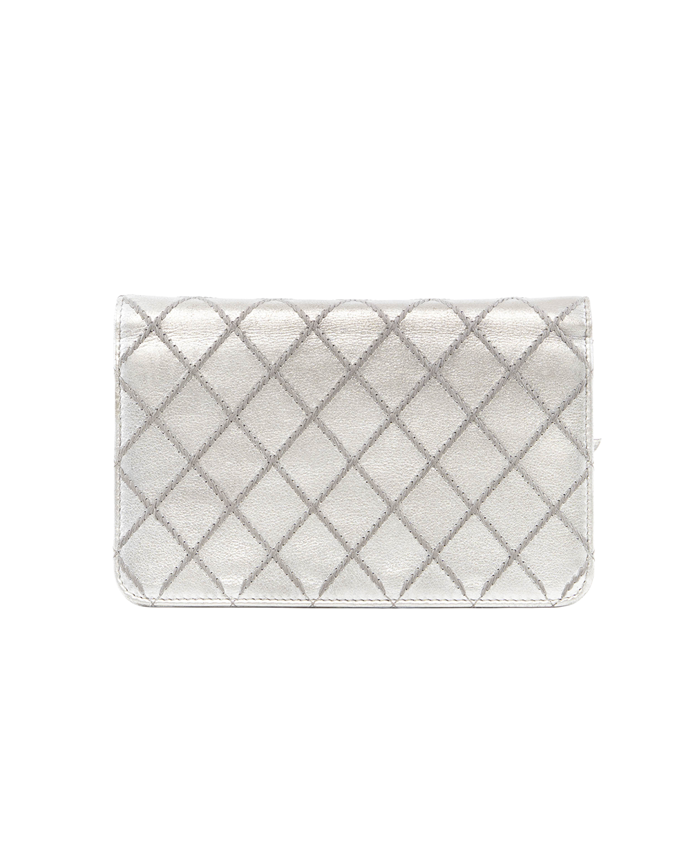 CHANEL WOC 7.5 SILVER CALF SHW 20603071 0105