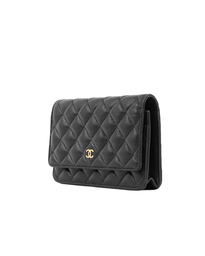 CHANEL WOC 7.5 BLACK CAVIAR GHW GKE8U8NJ 5398