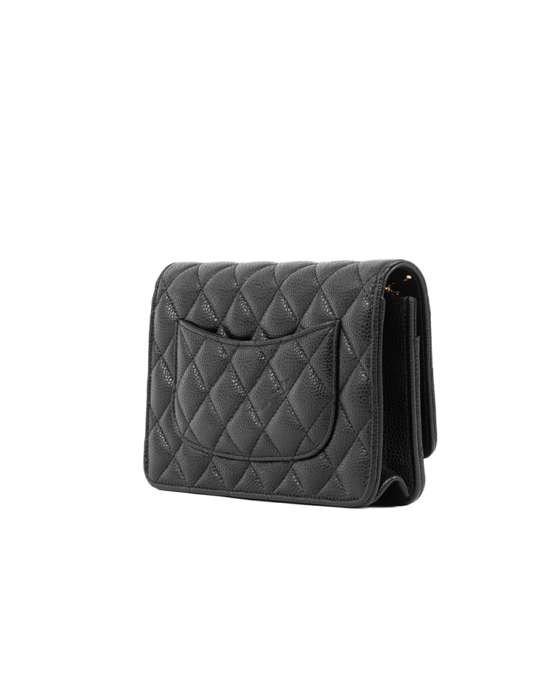 CHANEL WOC 7.5 BLACK CAVIAR GHW GKE8U8NJ 5399