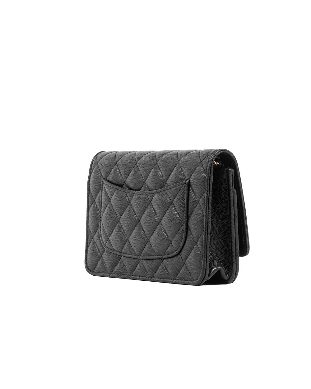 CHANEL WOC TURNLOCK CAMELIA CHAIN BLACK CAVIAR GHW N6P1E59C 5397
