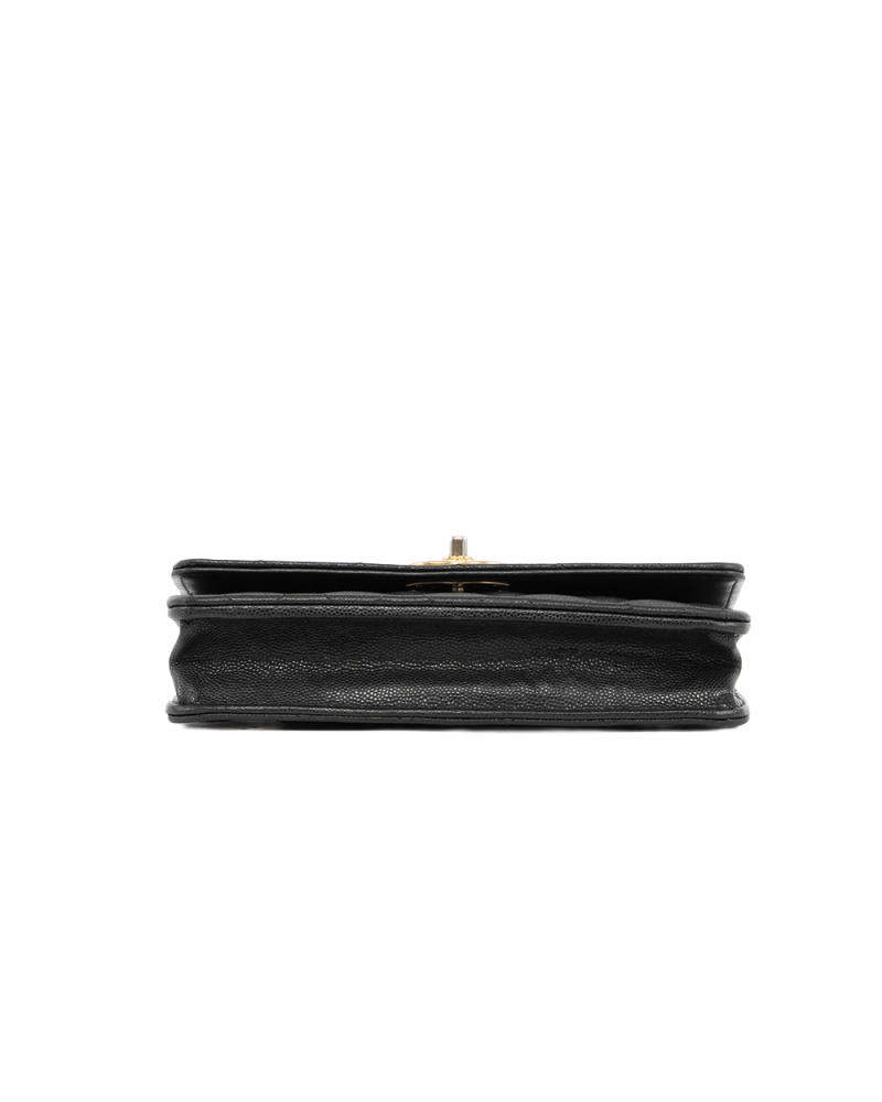 CHANEL WOC TURNLOCK CAMELIA CHAIN BLACK CAVIAR GHW N6P1E59C 5399