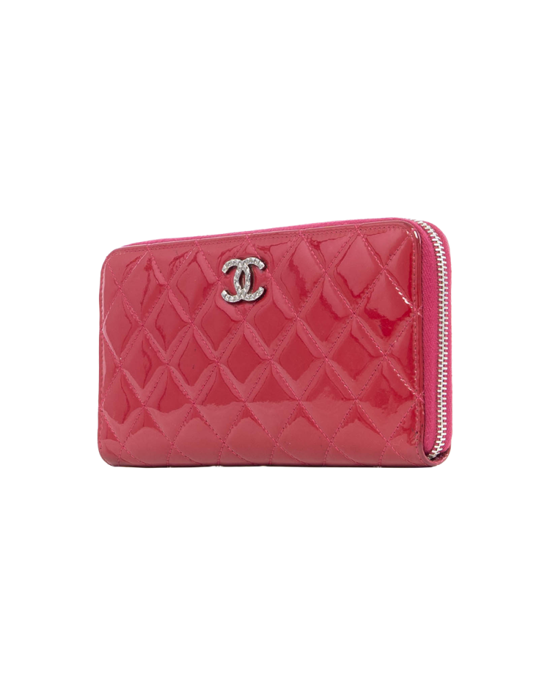 CHANEL ZIPPY LONG WALLET LONG RED PATENT SHW 22832959 1141