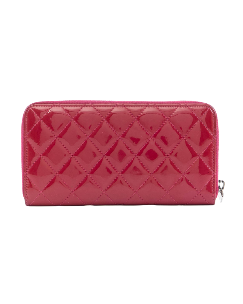 CHANEL ZIPPY LONG WALLET LONG RED PATENT SHW 22832959 1143