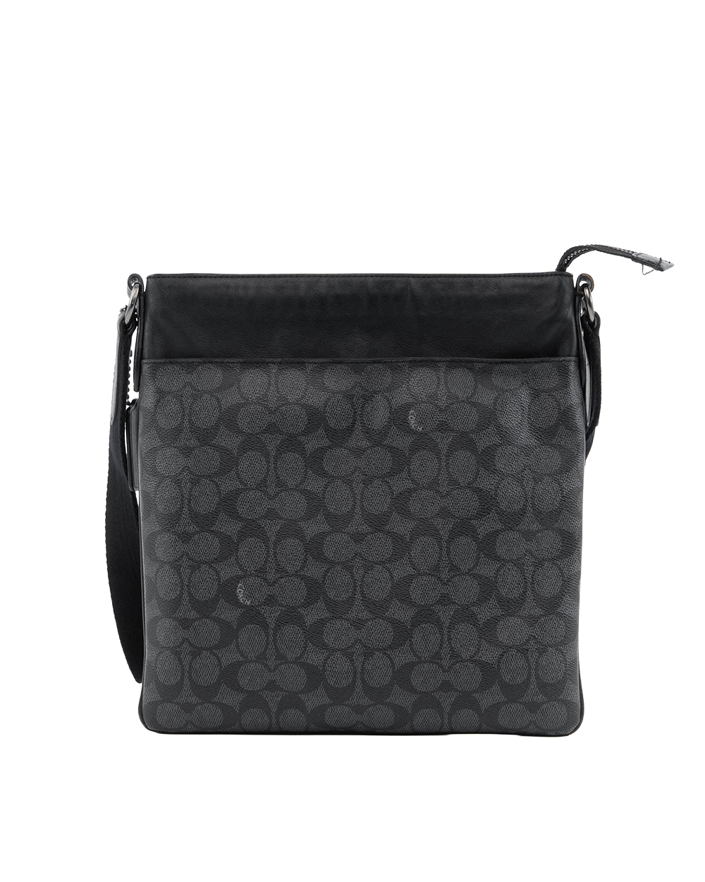 COACH MESSENGER BAG BLACK CANVAS SHW 4100