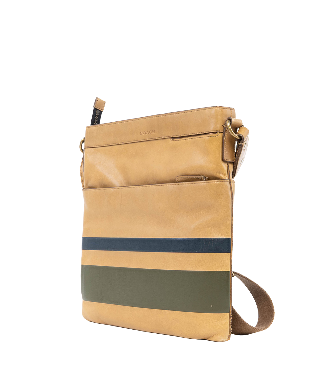 COACH MESSENGER BAG BROWN CALF GHW 0390