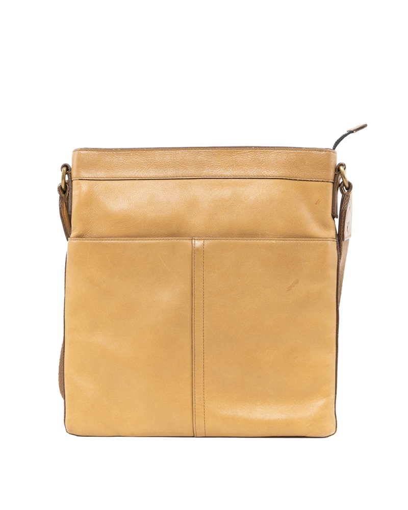 COACH MESSENGER BAG BROWN CALF GHW 0392