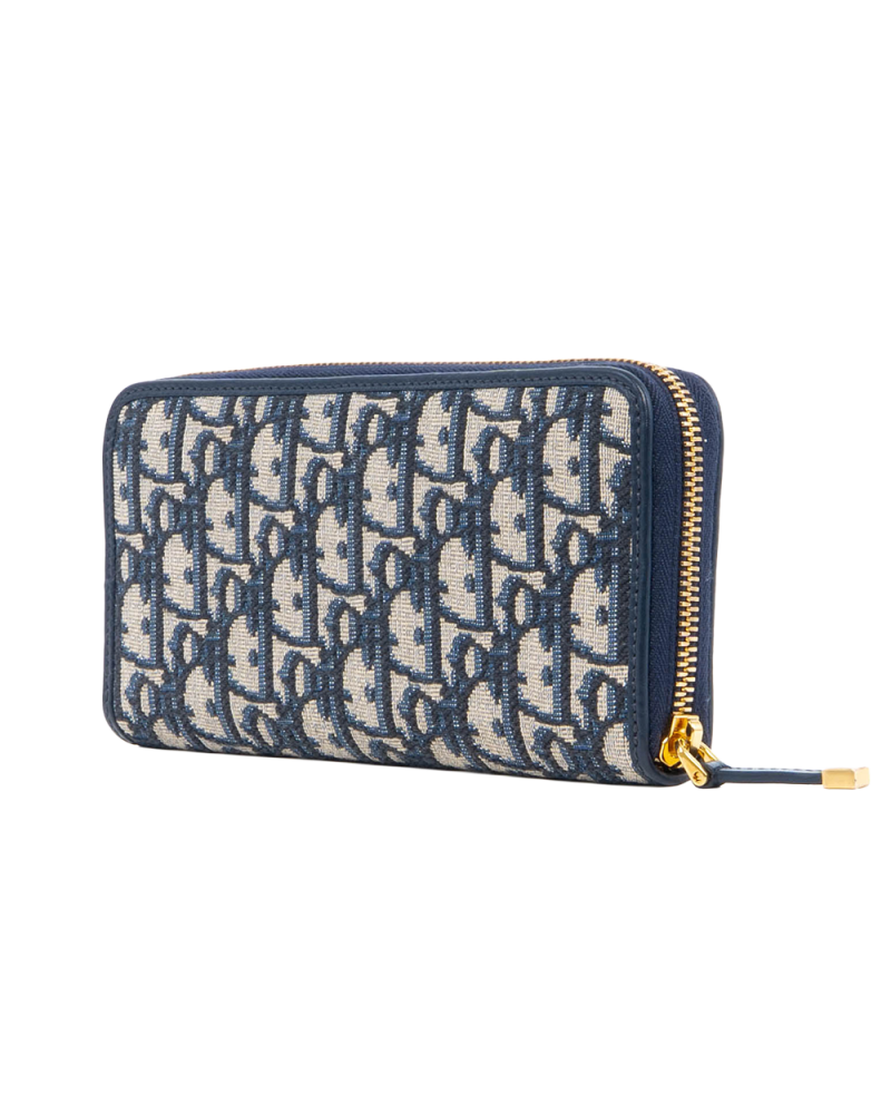 DIOR 30 MONTAIGNE VOYAGEUR LONG WHITE OBLIQUE JACQUARD GHW 4931