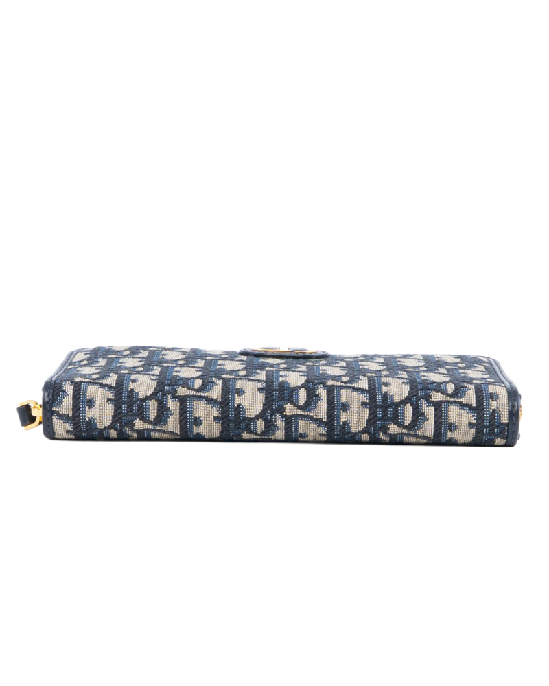 DIOR 30 MONTAIGNE VOYAGEUR LONG WHITE OBLIQUE JACQUARD GHW 4933