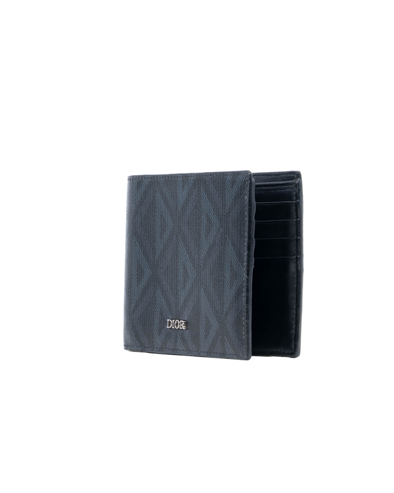 DIOR 8 CARD WALLET SHORT BLACK CALF SHW 42 BO 0222 1264