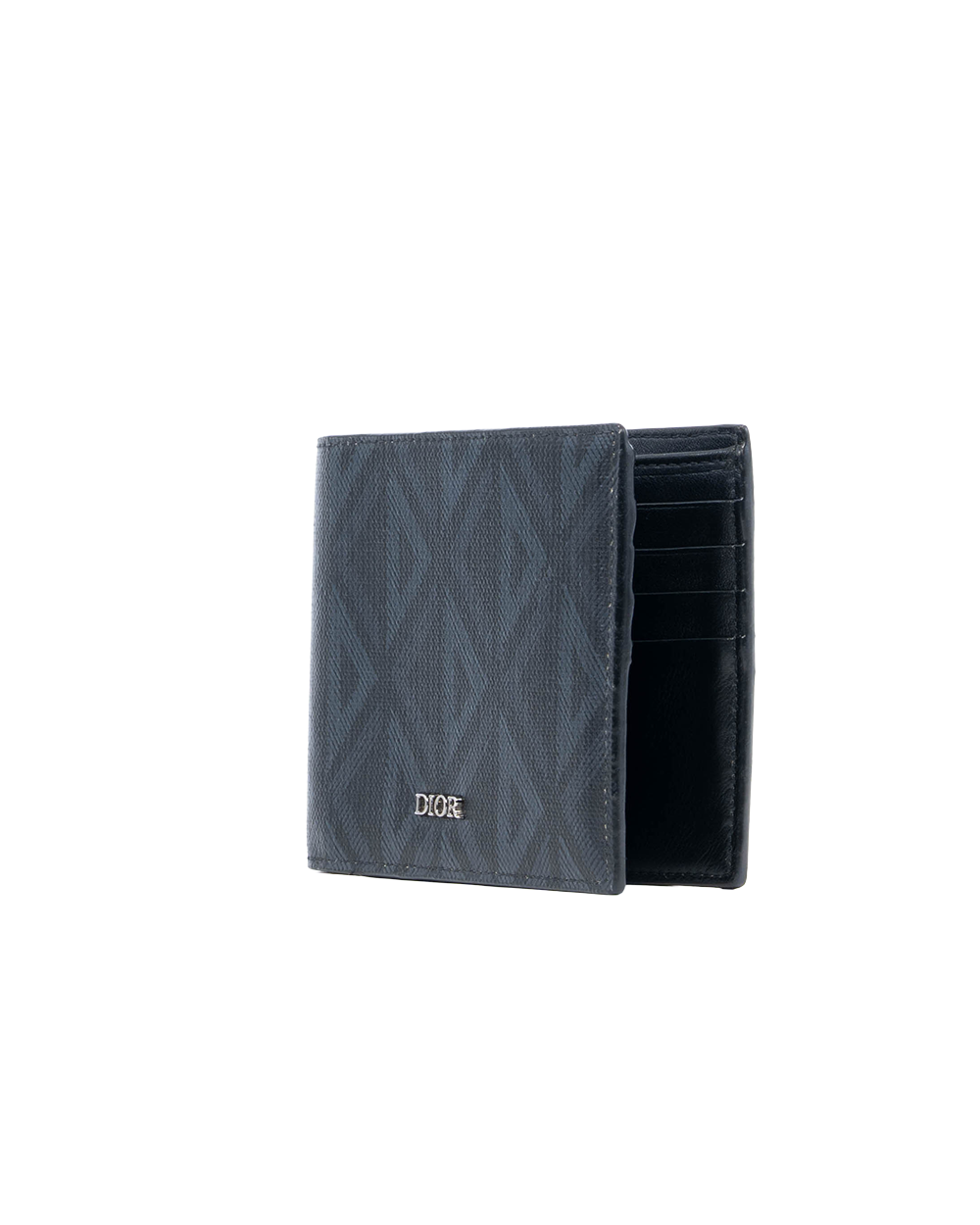 DIOR 8 CARD WALLET SHORT BLACK CALF SHW 42 BO 0222 1264