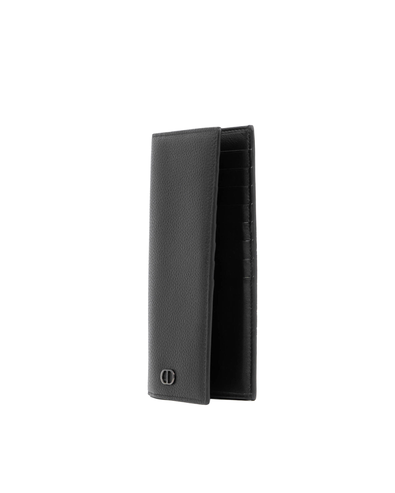 DIOR BI FOLD WALLET LONG BLACK CALF SHW 10 BO 0201 1104