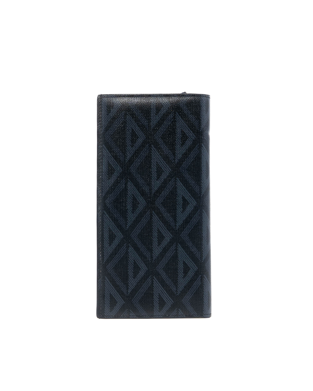 DIOR BI FOLD WALLET LONG BLACK CALF SHW 10 BO 1211 1201