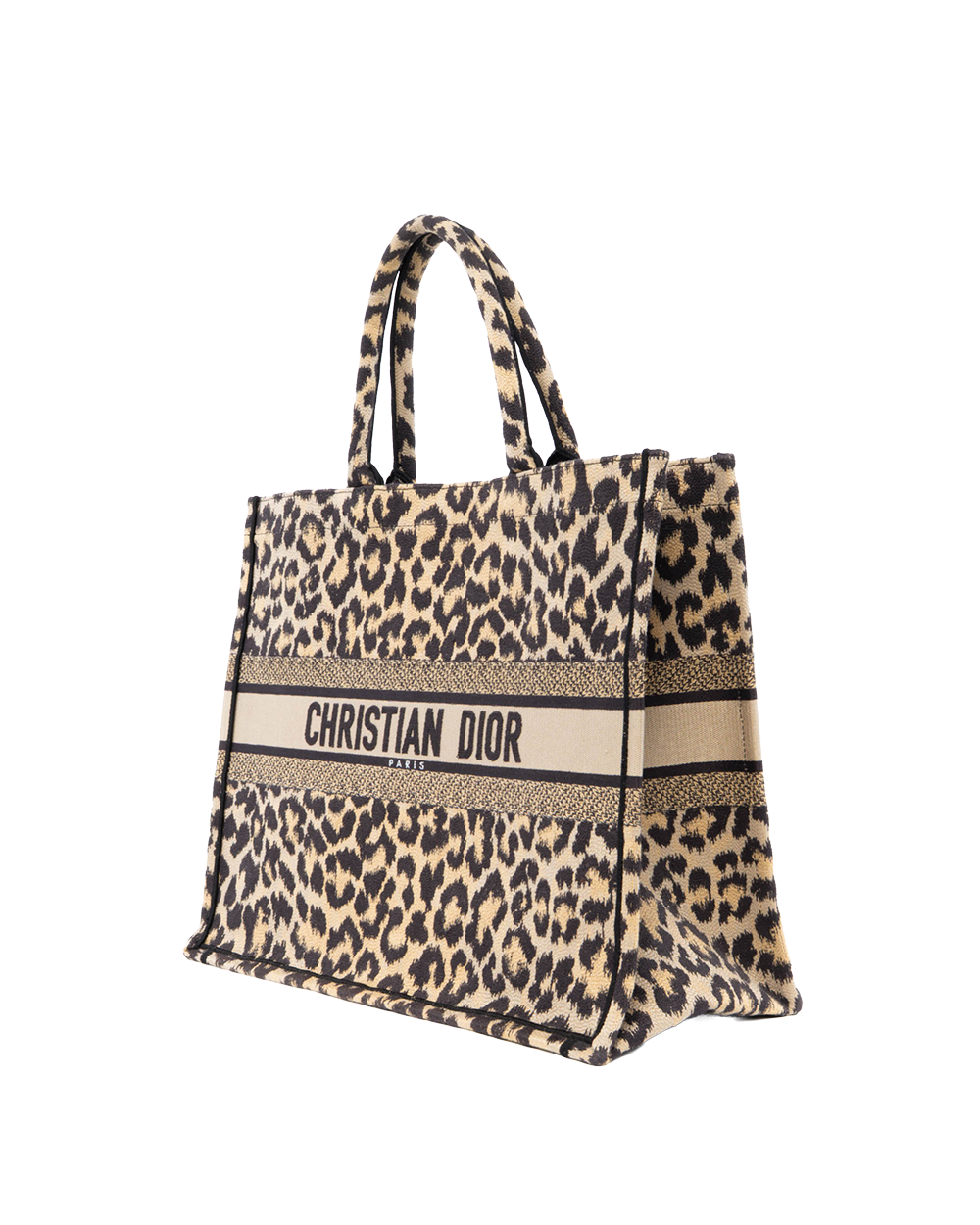 DIOR BOOK TOTE LARGE LEOPARD LEATHER 0121