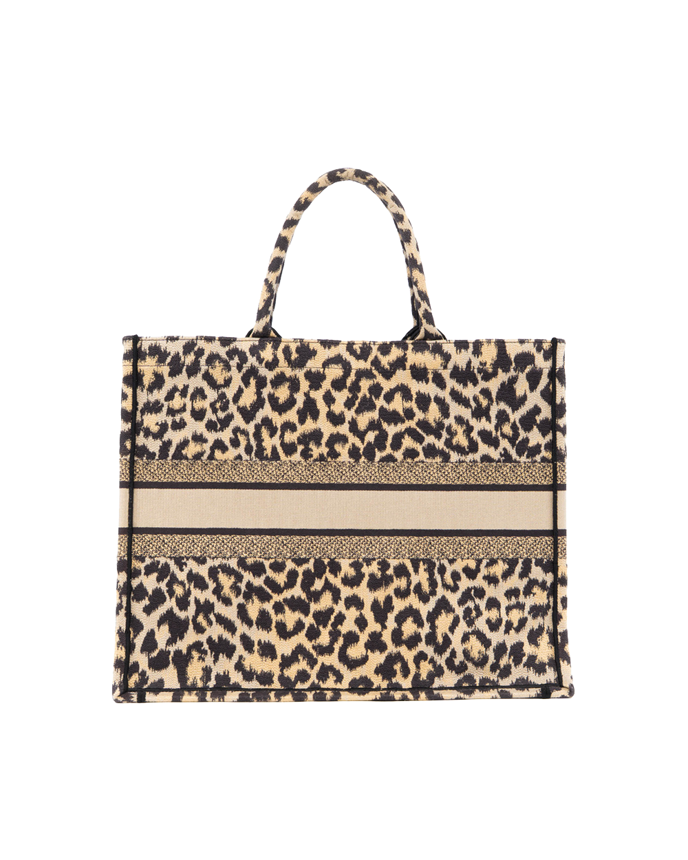 DIOR BOOK TOTE LARGE LEOPARD LEATHER 0123