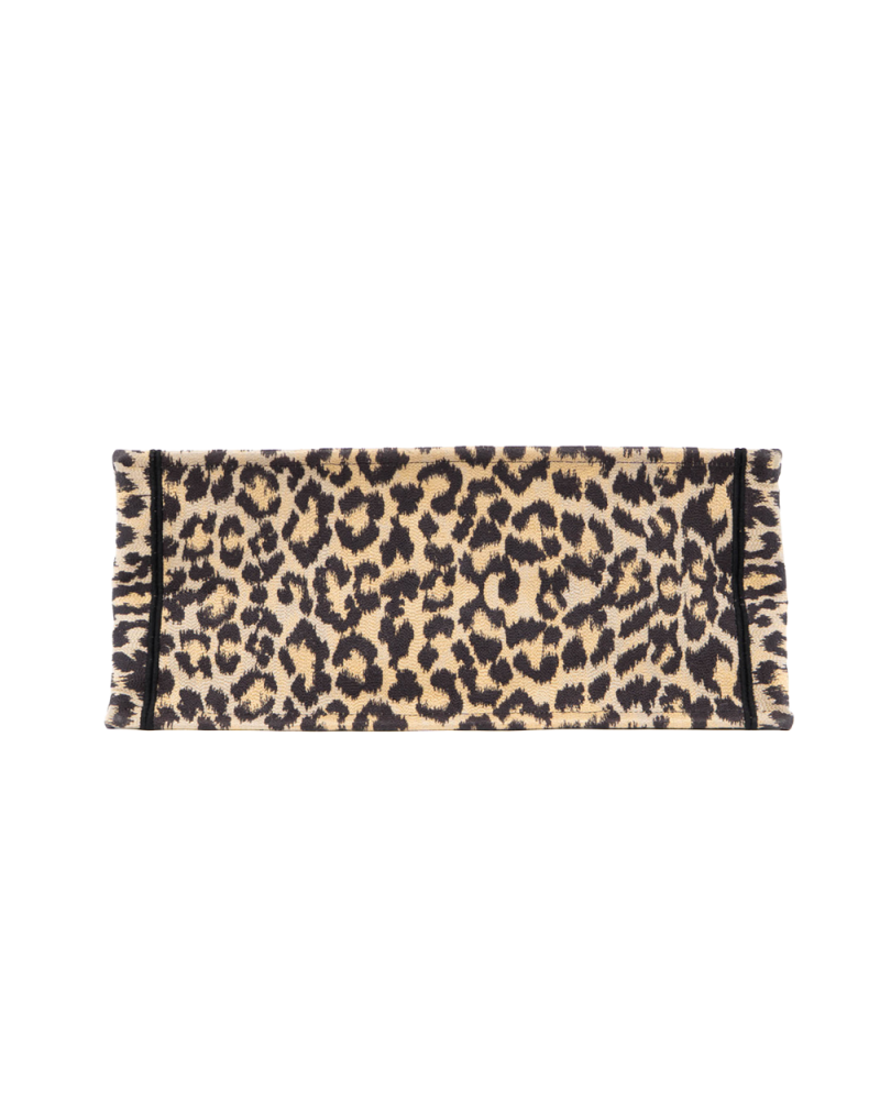 DIOR BOOK TOTE LARGE LEOPARD LEATHER 0124