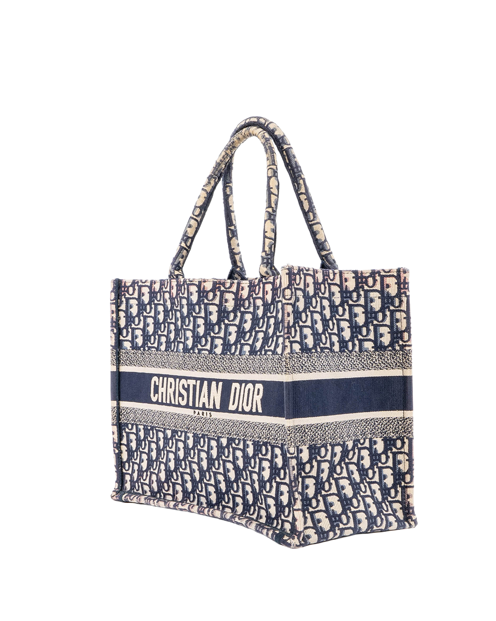 DIOR BOOK TOTE MEDIUM BLUE JACQUARD 50 MA 0220 02232