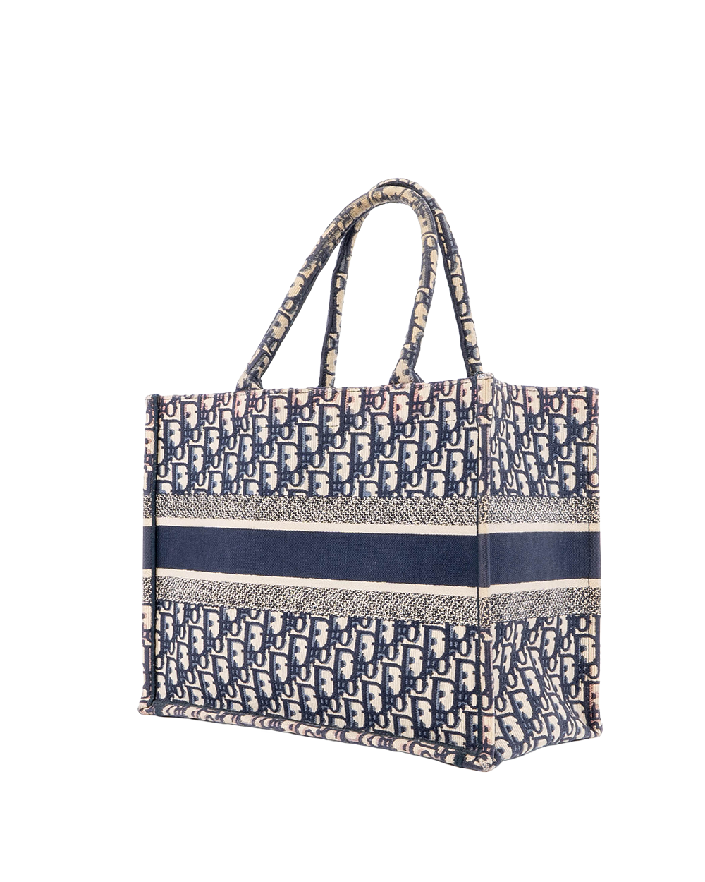 DIOR BOOK TOTE MEDIUM BLUE JACQUARD 50 MA 0220 02233