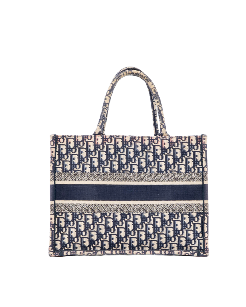DIOR BOOK TOTE MEDIUM BLUE JACQUARD 50 MA 0220 02234
