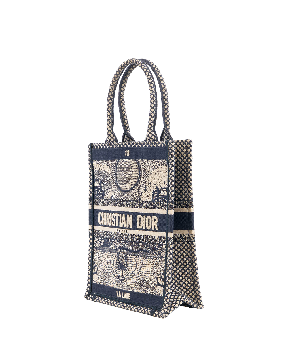 DIOR BOOK TOTE MINI OBLIQUE WHITE JACQUARD 50 MA 0189 5313
