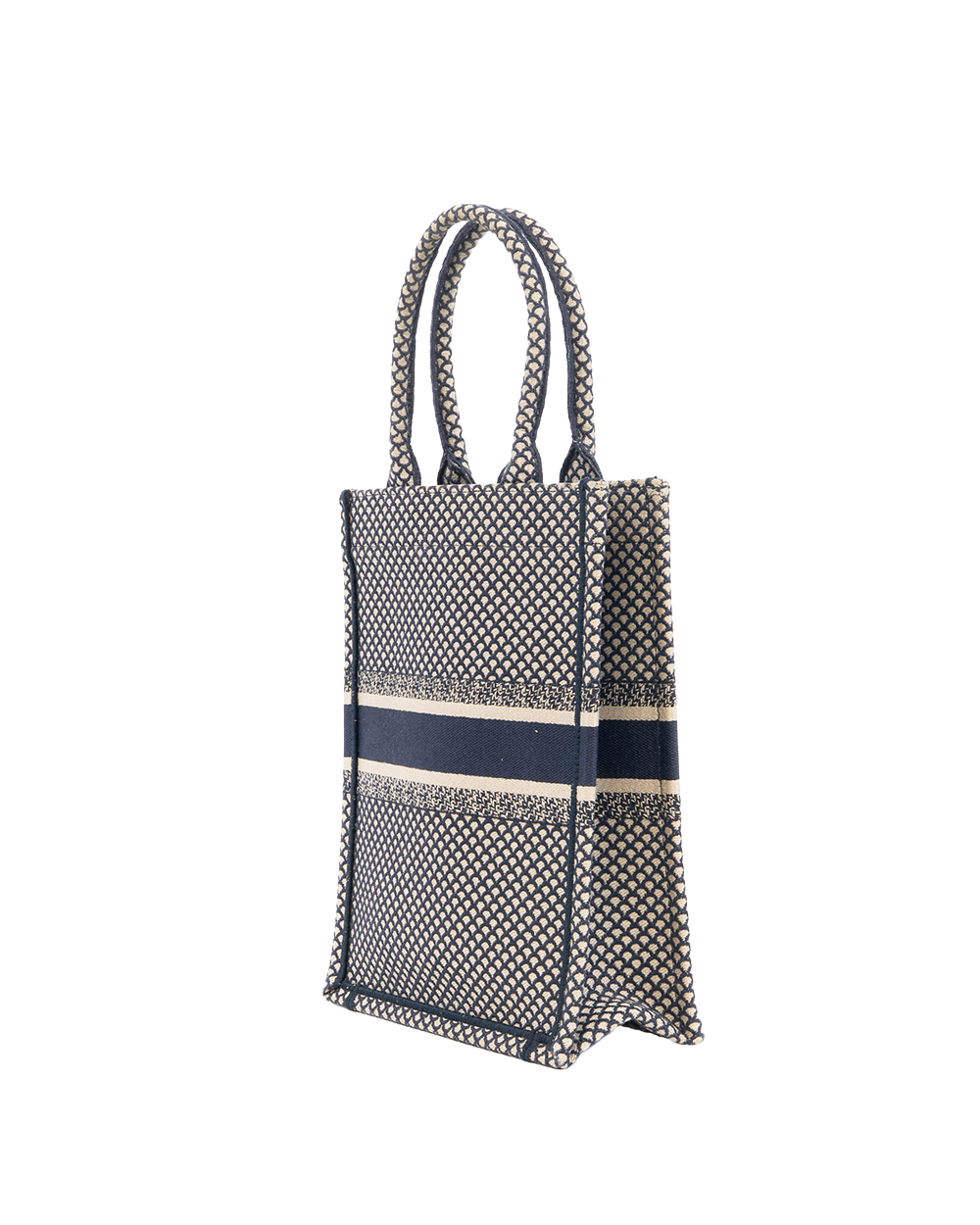 DIOR BOOK TOTE MINI OBLIQUE WHITE JACQUARD 50 MA 0189 5314