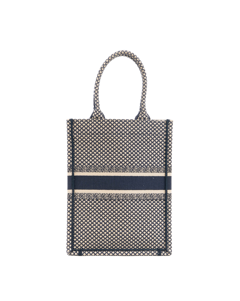 DIOR BOOK TOTE MINI OBLIQUE WHITE JACQUARD 50 MA 0189 5315