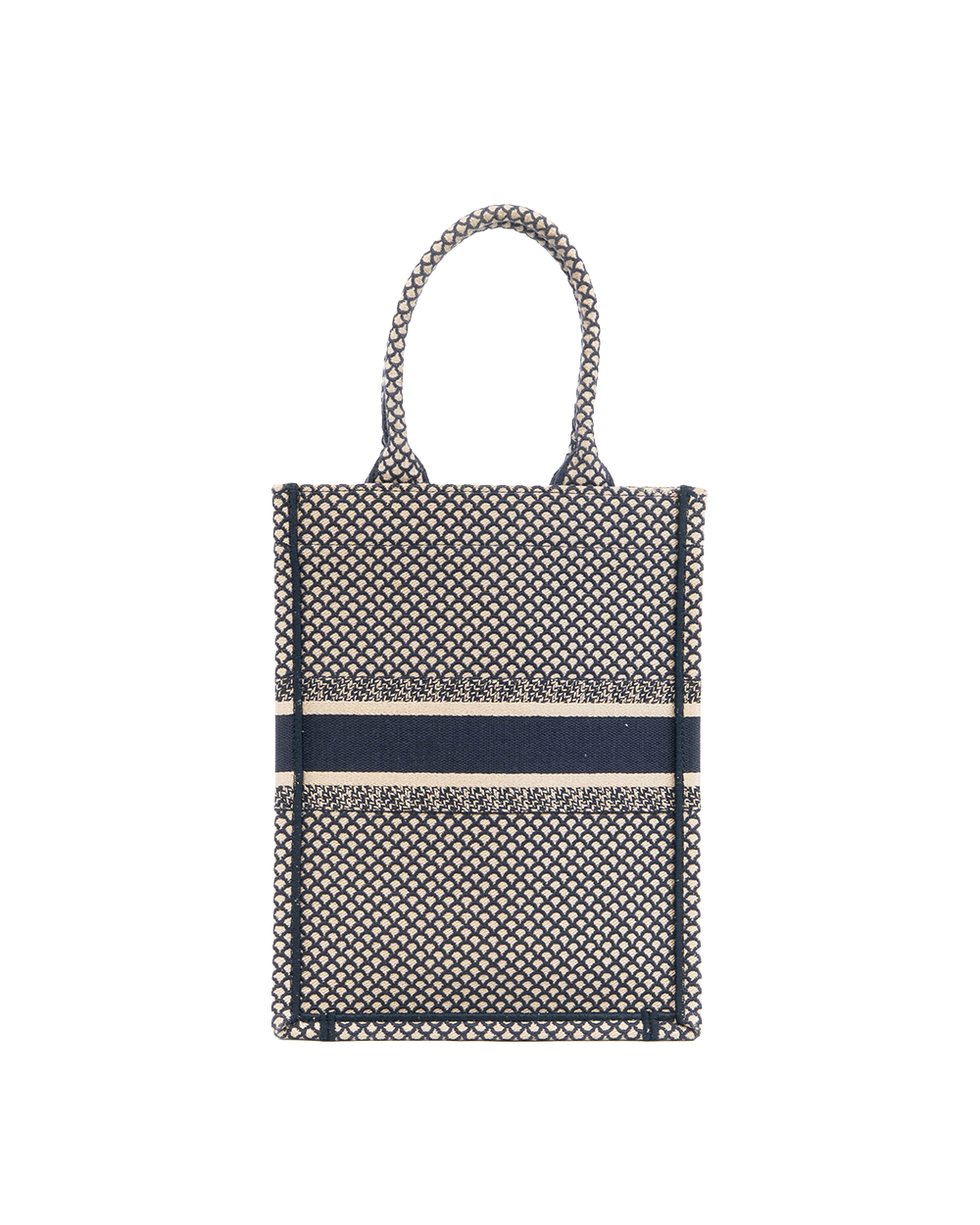 DIOR BOOK TOTE MINI OBLIQUE WHITE JACQUARD 50 MA 0189 5315