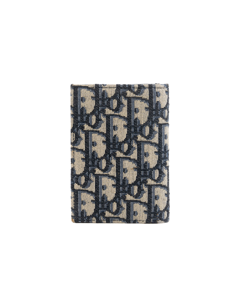 DIOR CARD HOLDER WHITE OBLIQUE JACQUARD SHW 12 BO 1210 5609