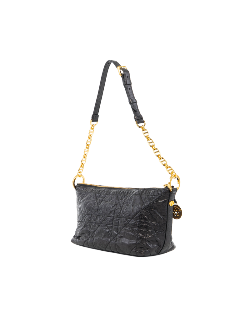 DIOR CD STAR HOBO BLACK LAMB GHW 48 MA 1223 5282