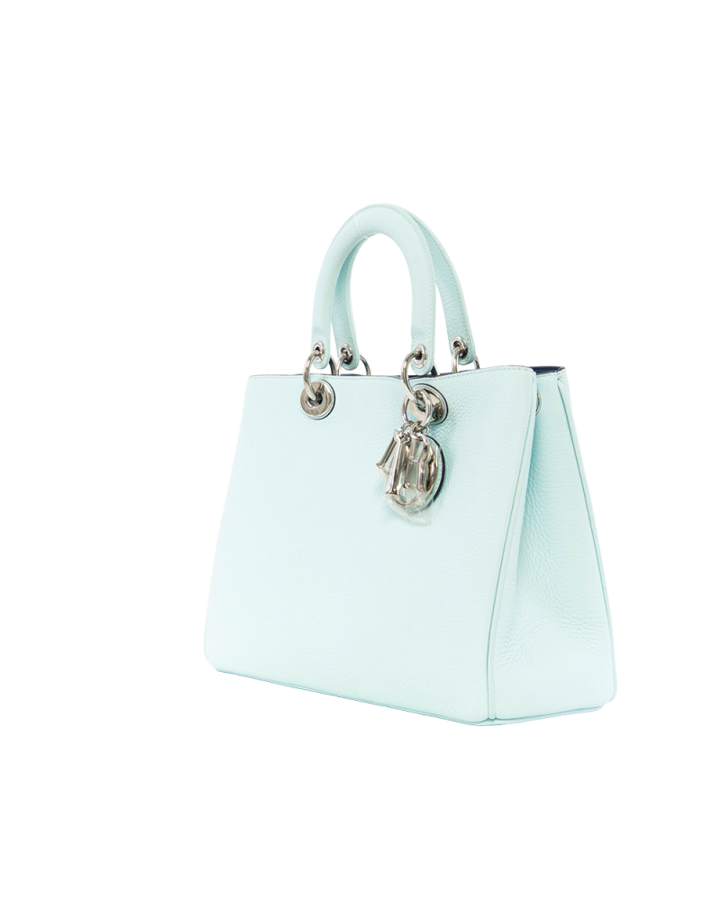 DIOR DIORISSIMO TOTE BAG MEDIUM BLUE BABY BLUE CALF SHW OB MA 1105 7101